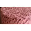Ručně háčkovaný puf růžový 1