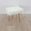 Bílá stolička s nohami z dubového dřeva Tomasucci Cloud, 40 x 30 x 48 cm