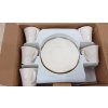Sada 6 porcelánových šálků s podšálky Kutahya Stitched_3