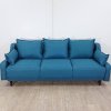 Tyrkysová rozkládací pohovka s úložným prostorem Mazzini Sofas Ancolie, 215 cm