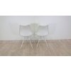 Sada 2 bílých židlí s bílým podnožím z kovu loomi.design Eco_5