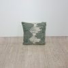 Zelený bavlněný polštář Hübsch Fluctus, 50 x 50 cm