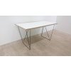 Bílý pracovní stůl s černými nohami TemaHome Flow, 75 x 140 cm_2