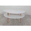 Bílý konferenční stolek Ragaba UFO