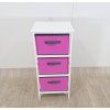 Komoda JANYS 3 boxy růžová