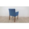 Modrá čalouněná židle s područkami Modus 3