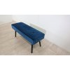 Tmavě modrá polstrovaná lavice House Nor 1