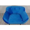 Modré křeslo Mazzini Sofas Amelie 1