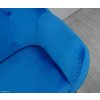 Modré křeslo Mazzini Sofas Amelie 3