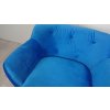 Modré křeslo Mazzini Sofas Amelie 4