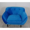 Modré křeslo Mazzini Sofas Amelie