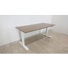 Elektricky nastavitelný psací stůl 180x80 cm hnědý-bílý DESTIN II_2