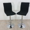 Sada 2 černých barových židlí LUCERNE