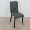 Tmavě šedá jídelní židle s černými nohami Rowico Grace