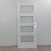 Bílé interiérové dveře částečně prosklené 80 levé