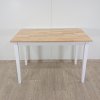 Bílý dřevěný jídelní stůl 114 x 68 cm GEORGIA