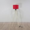 Červená stojací lampa Simple