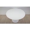 Kulatý bílý jídelní stůl Marckeric Oda, o 110 cm_2