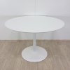 Kulatý bílý jídelní stůl Marckeric Oda, o 110 cm