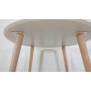 Bílý kulatý jídelní stůl, o 110 cm_2