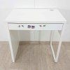 Bílý psací stůl MICKE Ikea, 73x50 cm