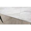 Rozkládací jídelní stůl 120/150 x 80 cm mramorový efekt s černou EFTALIA_5