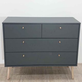 Antracitově šedá komoda, 🩶 99x82 cm Bodo Tvilum