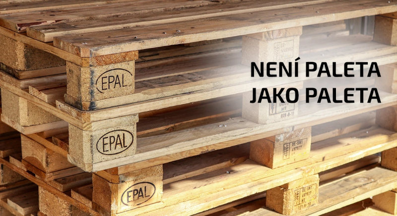 Palety poskládané na sobě