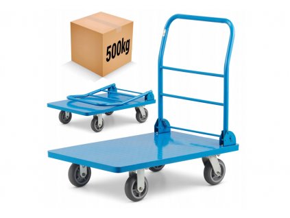 4502 skladovy transportni plosinovy vozik 500 kg