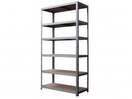 Regál 2800x1000x600 mm kovový zinkovaný 6-policový, nosnost 750 kg