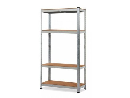 1661 11 akce regal 1800x900x300 mm zinkovany 4 policovy nosnost 700 kg