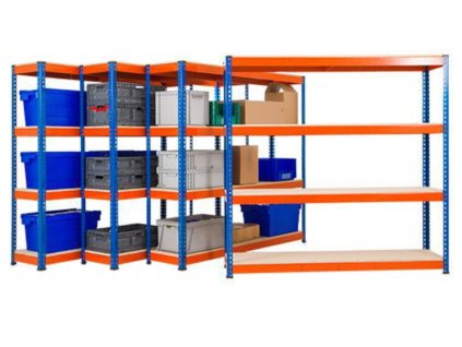 1685 2 akce balicek 3x regal profesionalni 1680 1600 600 mm lakovany 4 policovy nosnost 1600kg