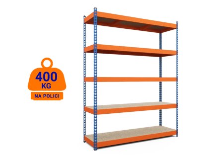 1781 1 akce balicek 10x regal profesionalni 2160 1400 600 mm lakovany 5 policovy nosnost 2000kg