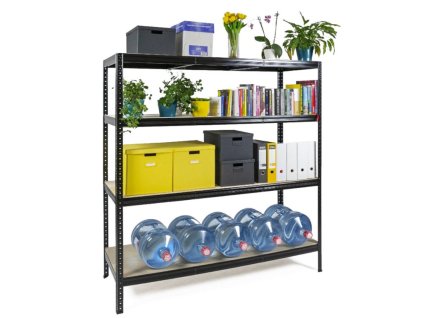monster racking q rax heavy duty storage shelving 160cm w 60cm d black or grey P 3984386 7994669 1