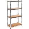 9847 6 regal 1500x700x300 mm kovovy zinkovany 4 policovy nosnost 700 kg