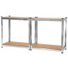 Regál kovový zinkovaný 4-policový 1600×800×400 mm, nosnost 700 kg