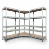 12228 rohovy regalovy system 2000x700x400x425 mm 2000x900x400 mm 2000x1200x400 mm kovovy zinkovany 5 policovy nosnost 2500 kg