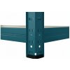 Regál 180x90x40 cm lakovaný 5-policový, nosnost 875 kg - ZELENÝ 4
