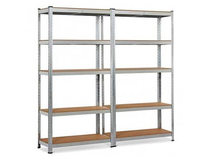 Regál 2000x900x500 mm zinkovaný 5-policový, nosnosť 875 kg
