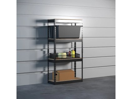Regál 1800x1600x600 mm lakovaný 4-policový, nosnosť 1000 kg
