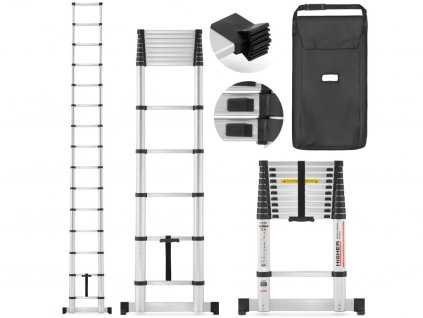 Teleskopický rebrík 1x15, výška 4,4 m