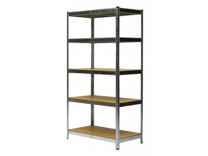 107 regal 1800x900x450 mm zinkovany 5 policovy nosnost 875 kg