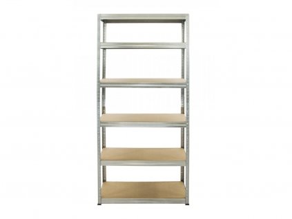 Regál 2200×900×400 mm kovový zinkovaný 6-policový, nosnosť 1050 kg