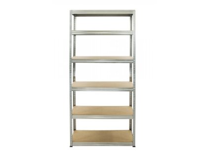Regál 2200×900×600 mm kovový zinkovaný 6-policový, nosnosť 1050 kg