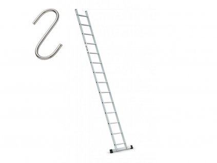 Rebrík 1x14 hliníkový, 1-dielny, pracovná výška až 4,75 m, FISTAR