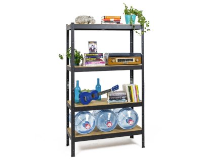 !!! Akčný balíček: 3x regál 1600x800x400 mm lakovaný 4-policový, nosnosť 700 kg