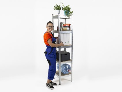 !!! Akčný balíček: 3x regál 1800x400x400 mm zinkovaný 5-policový, nosnosť 700 kg
