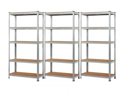 842 2 akcny balicek 3x regal 2000x1000x500 mm zinkovany 5 policovy nosnost 875 kg
