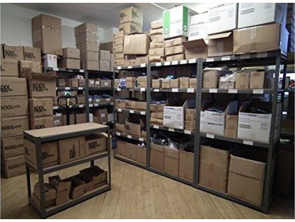 !!! Akčný balíček: 5x regál 1800x900x400 mm lakovaný 5-policový, nosnosť 875 kg kg
