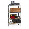 140 regal 1600x800x400 mm zinkovany 4 policovy nosnost 700 kg